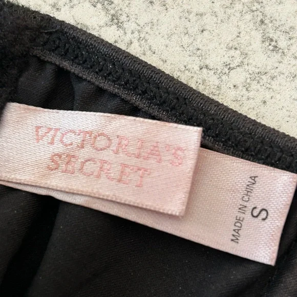 Vintage Victoria’s Secret Black Floral Embroidered Corset Whimsigoth Fairy 90s - Picture 6 of 8